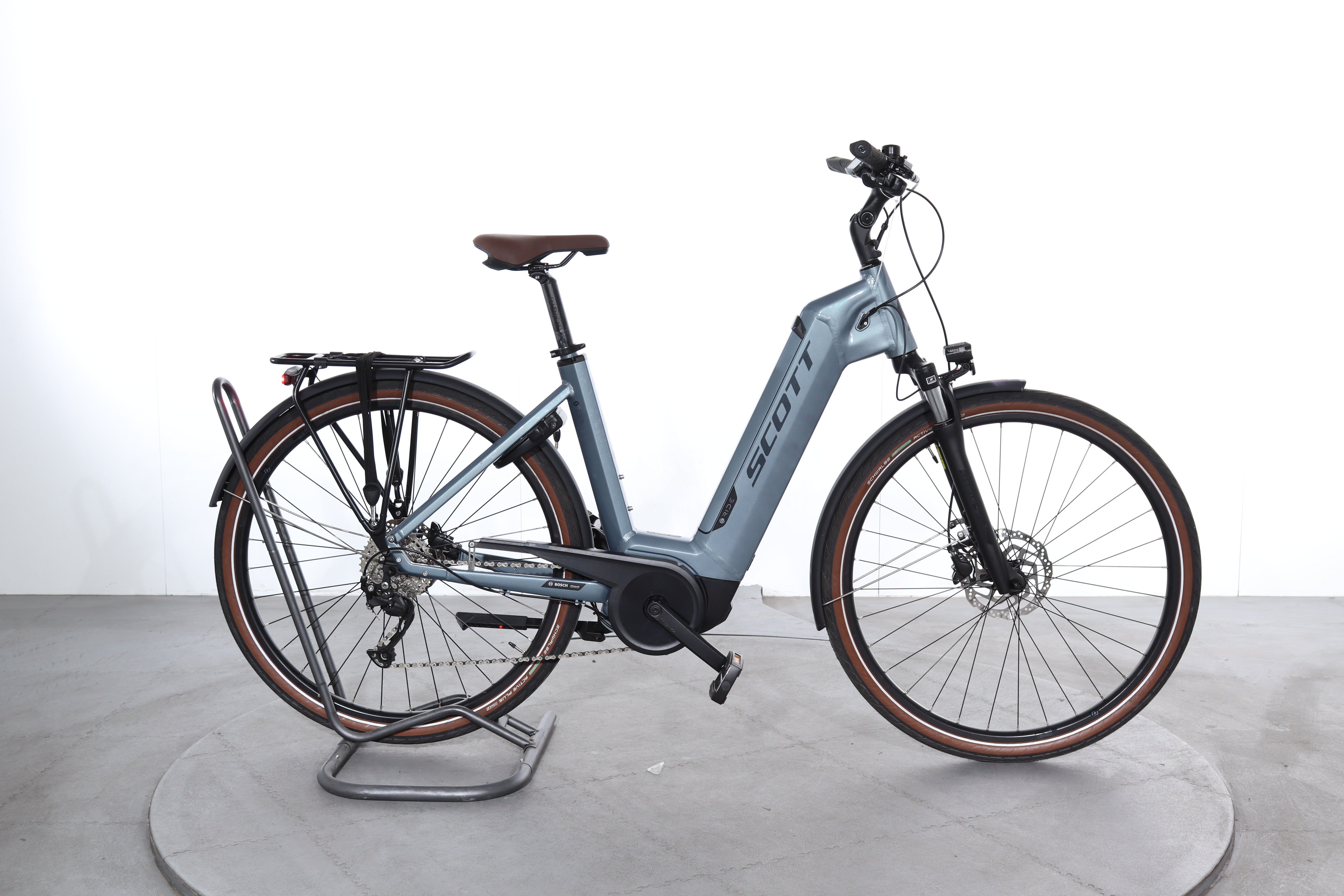 beleuchtung für ktm e-bike MACINA STYLE 820 DI2 grün | 800WH | Damen Trekking Hybrid Performance Cube Ebikes Makuna Honig Color:blue slate/yellow - gloss glossy