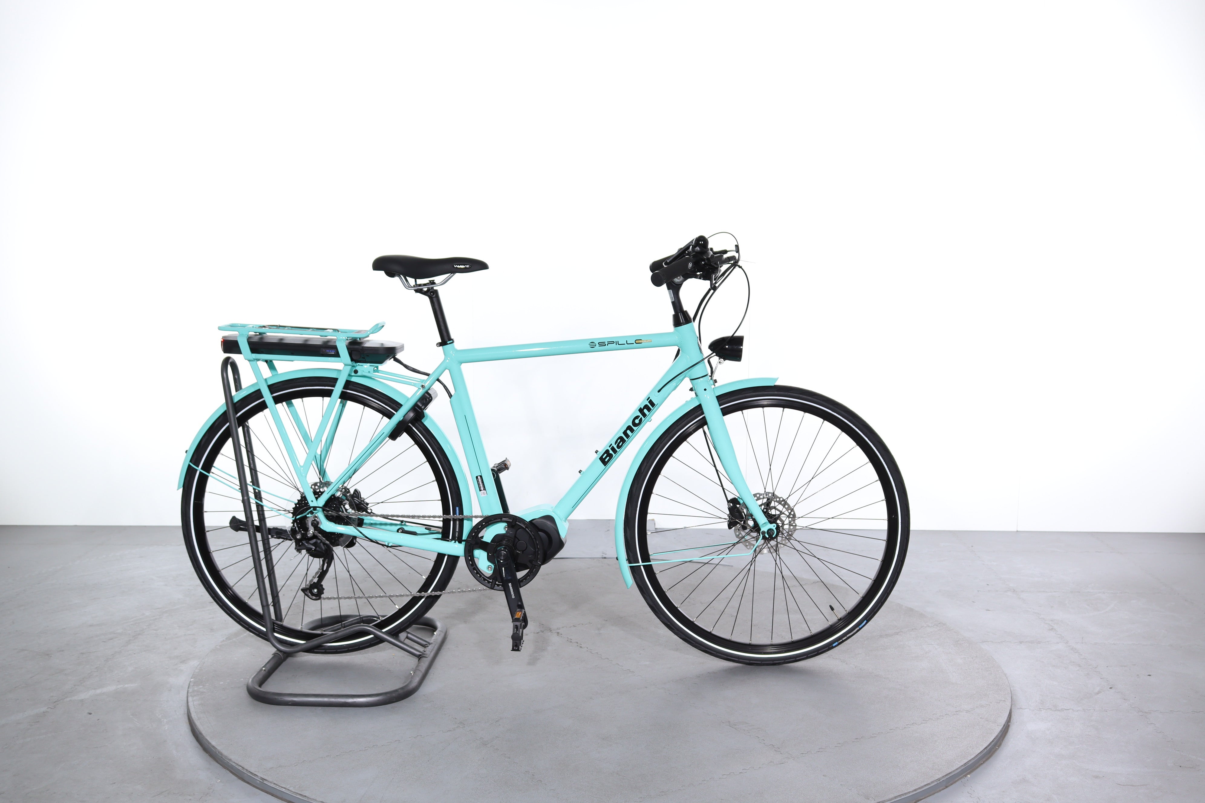 Ebikes Bianchi Spillo City Bike Bianchi E-spillo Verde Luxury Gent